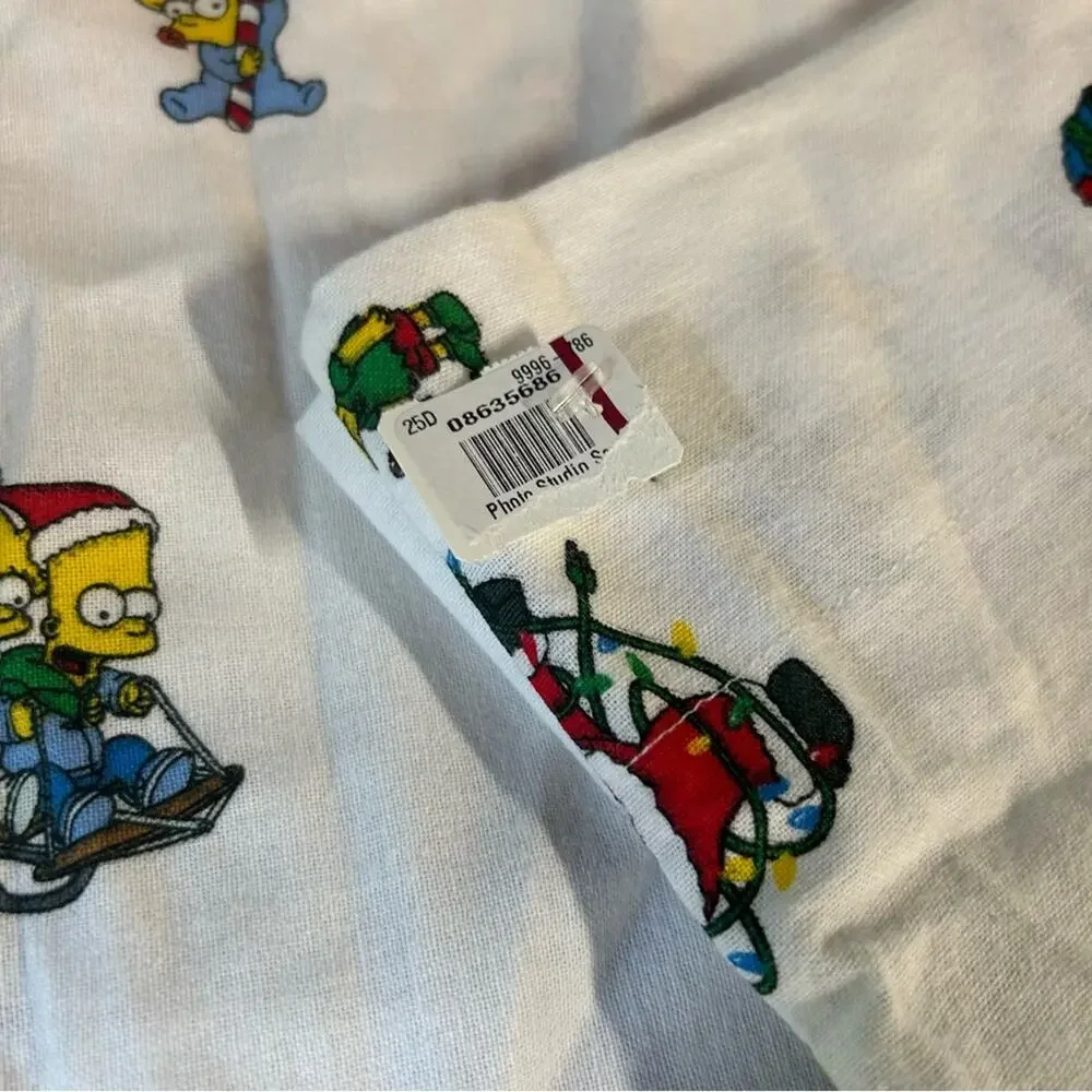 Pottery Barn x Simpsons Christmas Print Pillowcases Pillow Covers Standard NEW
